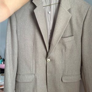 Men's Classic Gray Blazer wool